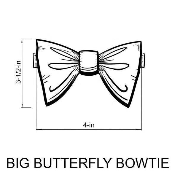 Men's Self-tied Bow Tie 100%Silk Big Butterfly S656 Gift Box - Picture 16 of 16